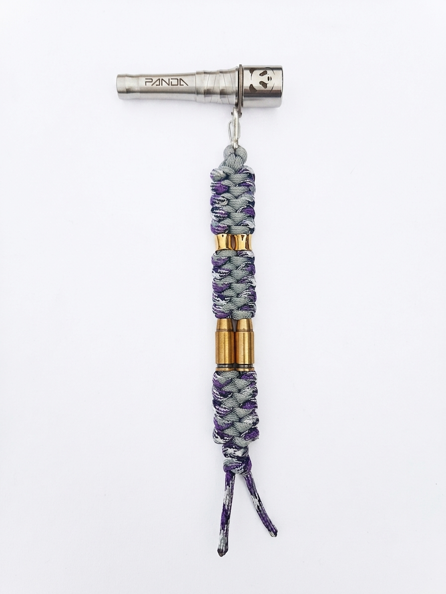 Panda Mouthtip “Bullet” - "Solo" - Silver Purple + Light Grey