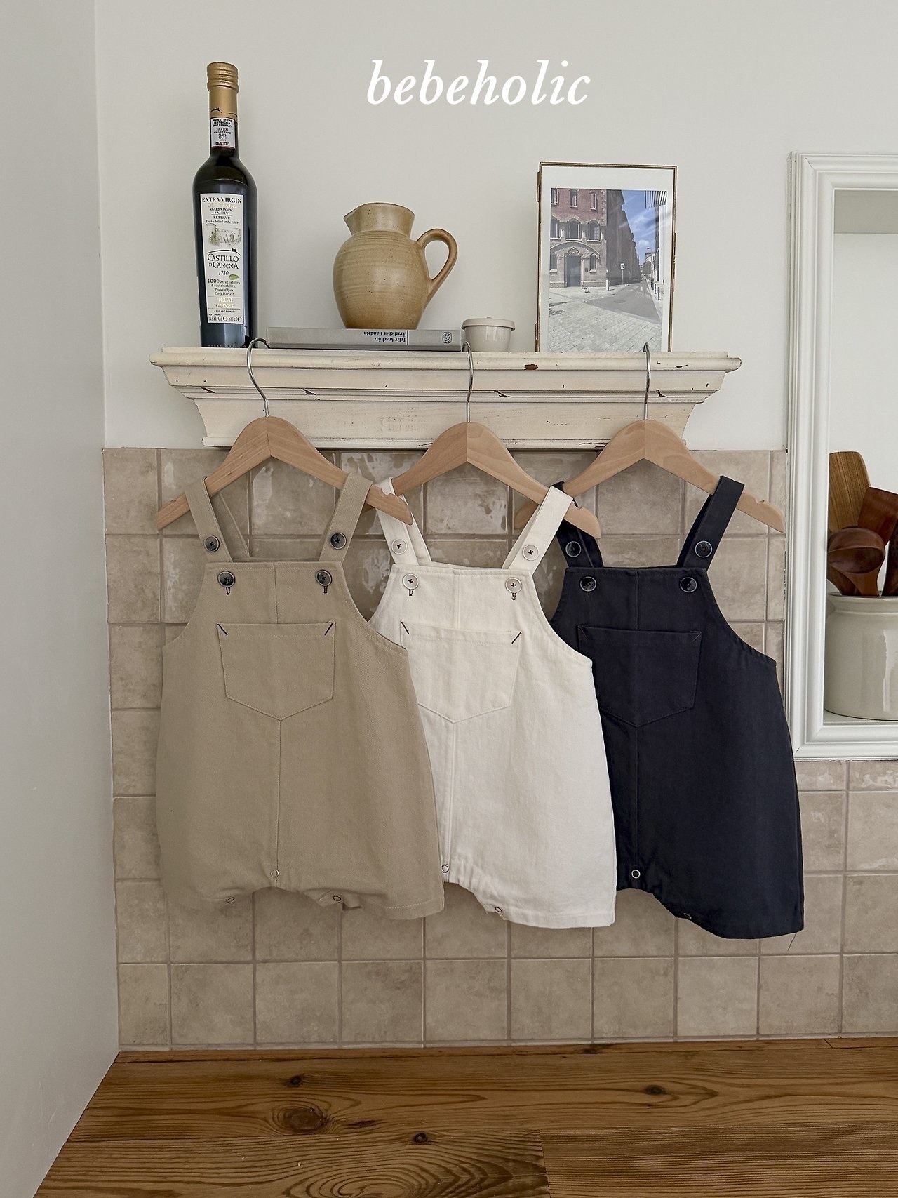 BEBE HOLIC Day Suspender Suit