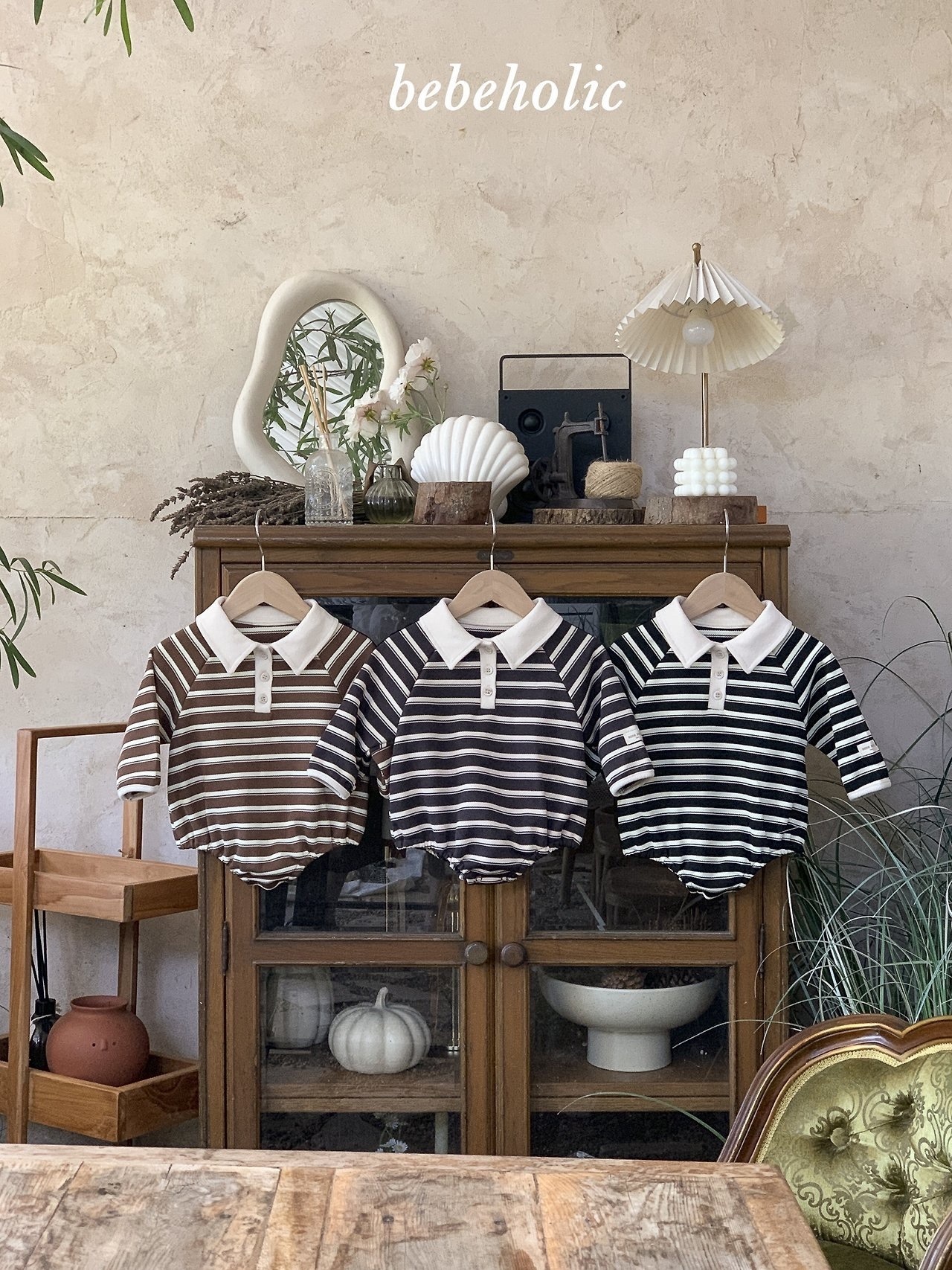 BEBE HOLIC Striped Suit