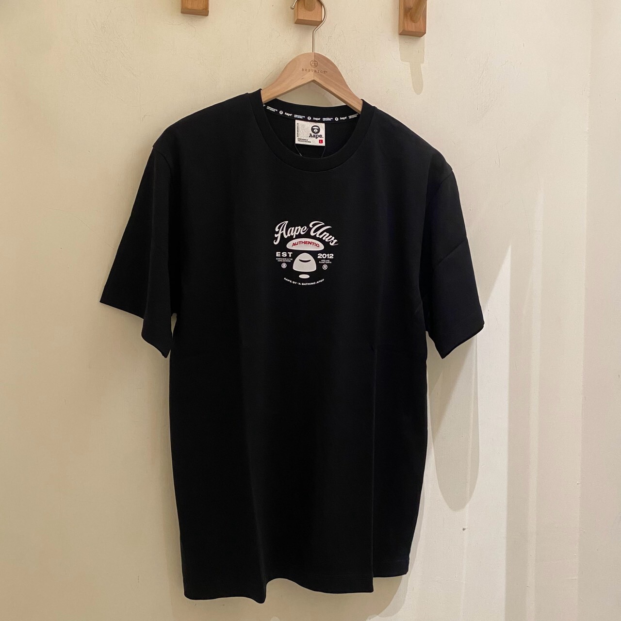 Aape AAPEUNVS 愛心猿顏圖案印花短袖  M1856XXQ