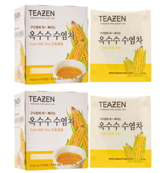 DE033 TEAZEN 消腫排毒粟米鬚茶40PACK 一套2件 EXP:2028/2/29