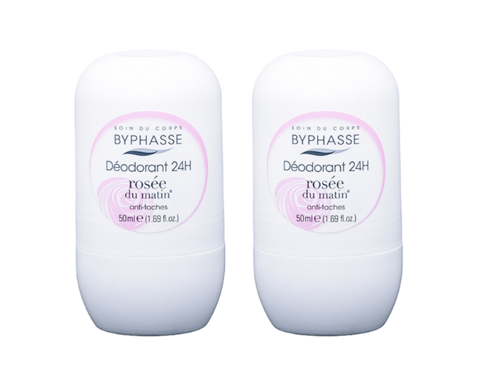 DE019 BYPHASSE 止汗香體走珠 玫瑰花味50ML 一套2件 EXP:2030/2/28
