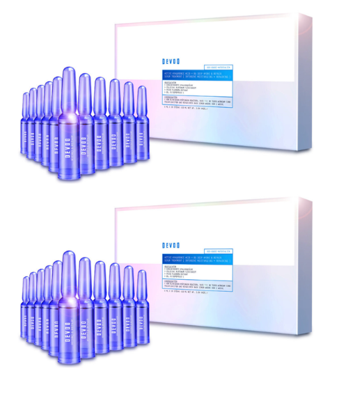 DE015 (DOT)DEVDO 透明質酸B5長效保濕冷凍注射精華1MLX30 一套2件 EXP:2029/1/31