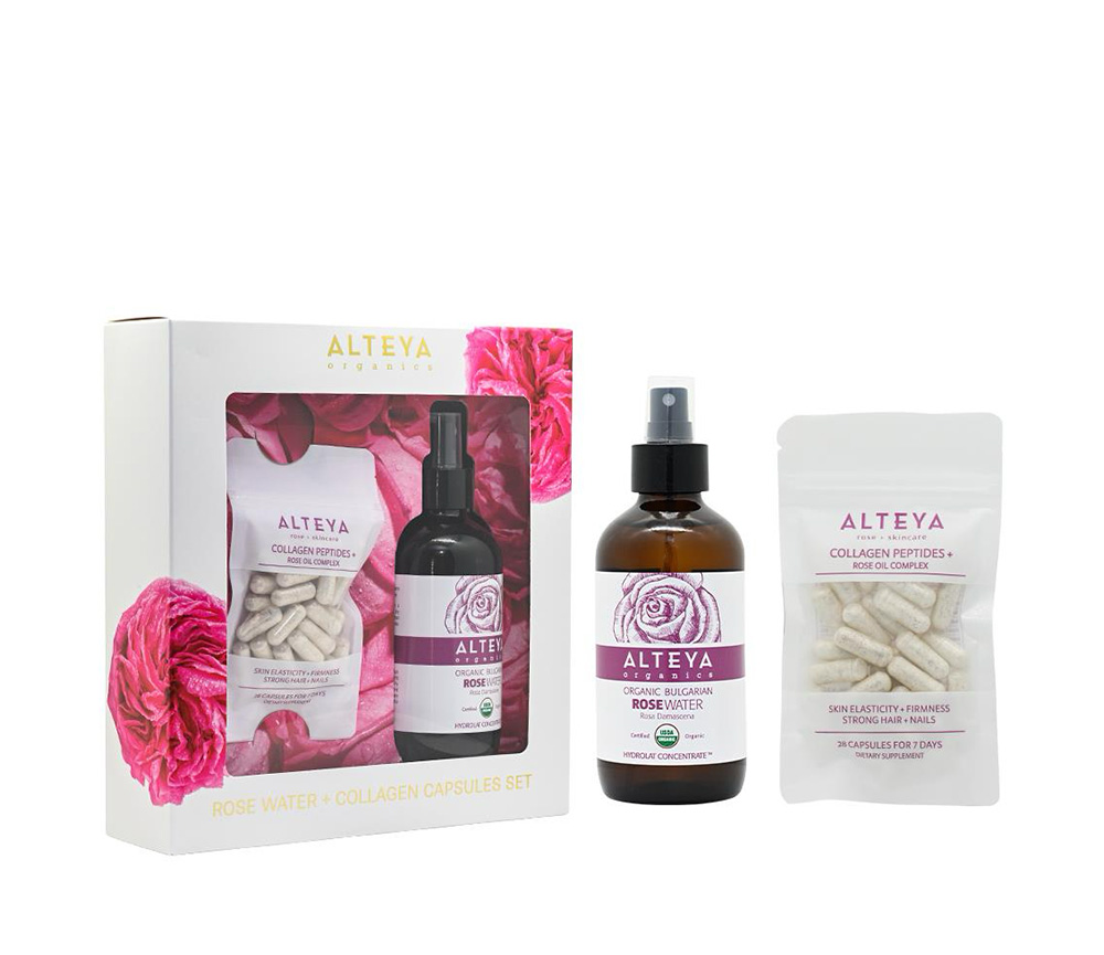 DE013 ALTEYA ORGANICS 有機玫瑰花水膠原蛋白膠囊限定套裝 2set裝 EXP:2027/4/30