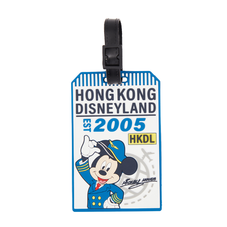 樂園限定 機場系列 米奇 Mickey 機長圖案 造型 行李 吊牌 -香港迪士尼樂園