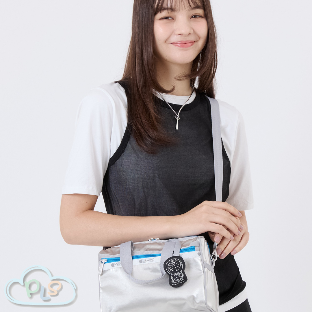 日常手提包 多啦A夢 LeSportsac 銀亮色 #12003-1