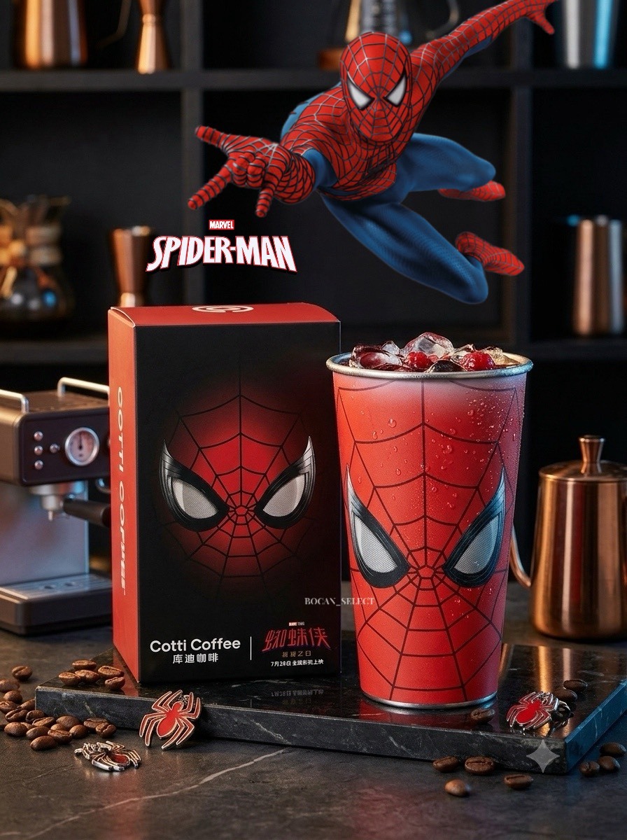 <海外限定> 庫迪 x MARVEL 漫威 蜘蛛人聯名款 漸變冷水杯 500ml