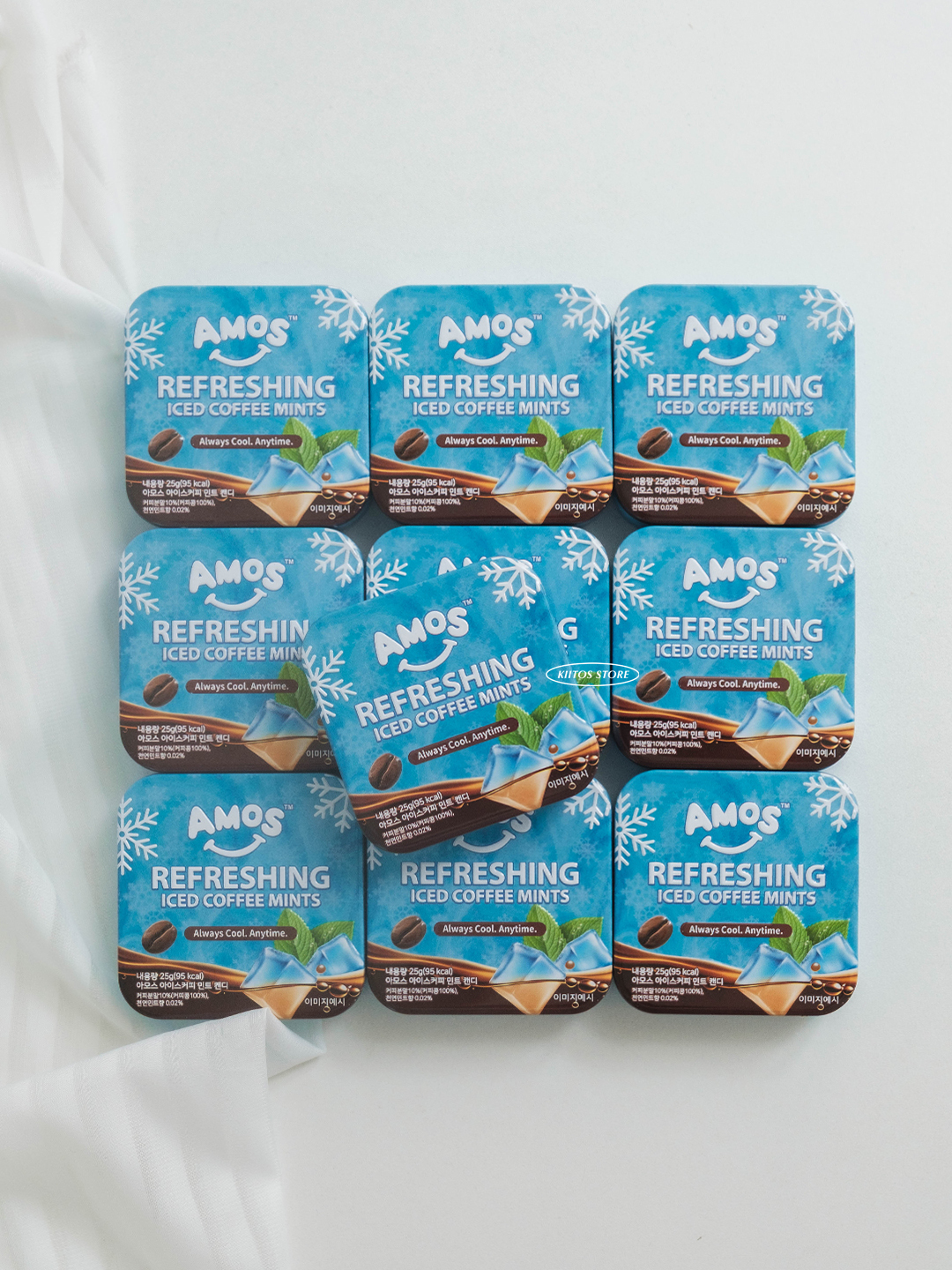 【預購】韓國代購 AMOS Refreshing Iced Coffee Mints 沁涼 冰咖啡 薄荷糖