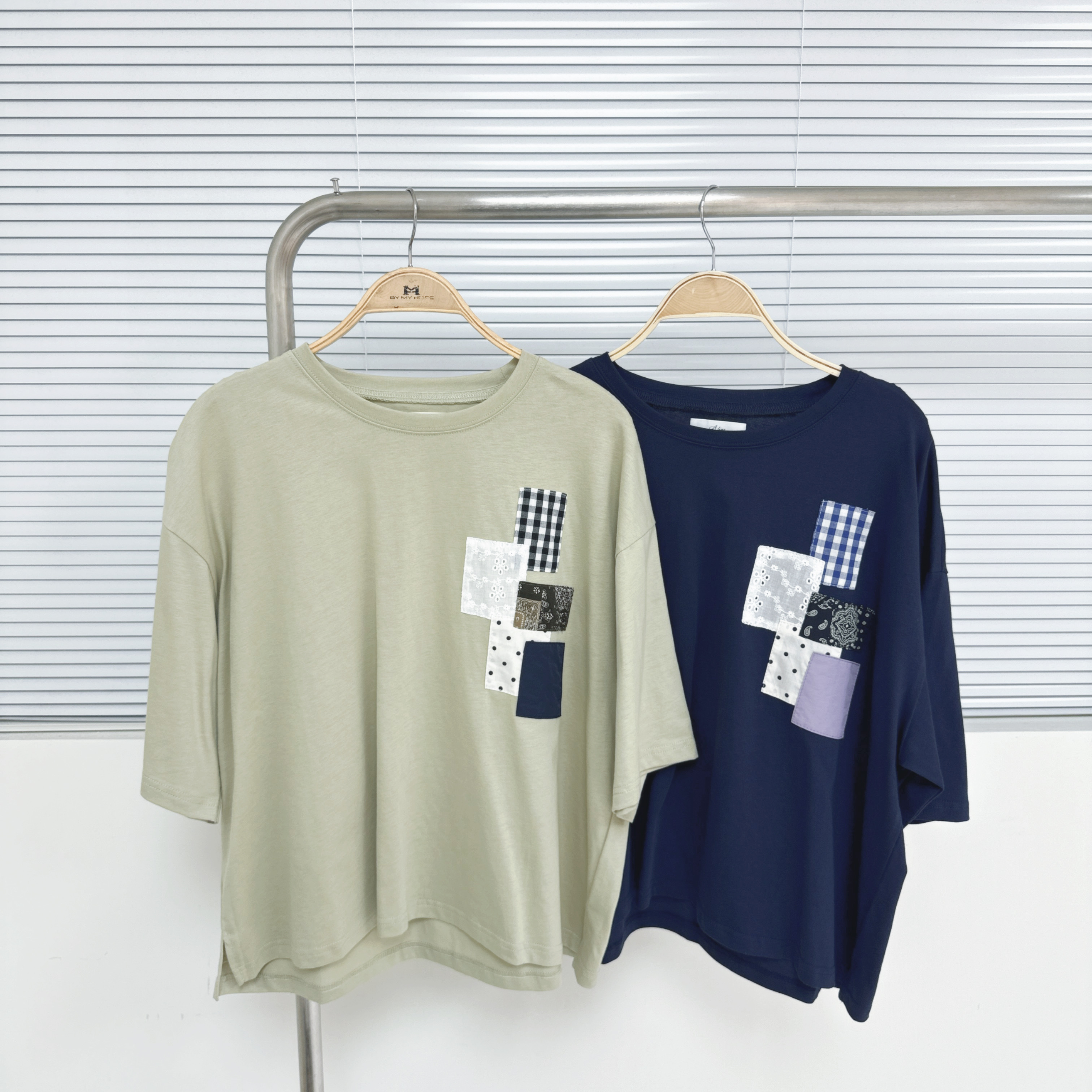 【廠家制】小拼布寛鬆TOP (A28-A29)
