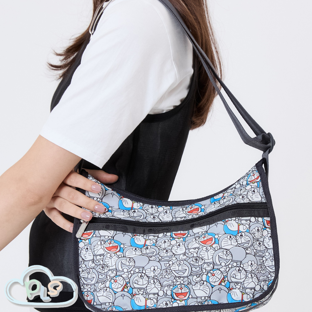 經典流浪包（Hobo） 多啦A夢 LeSportsac 滿花 #12006-1