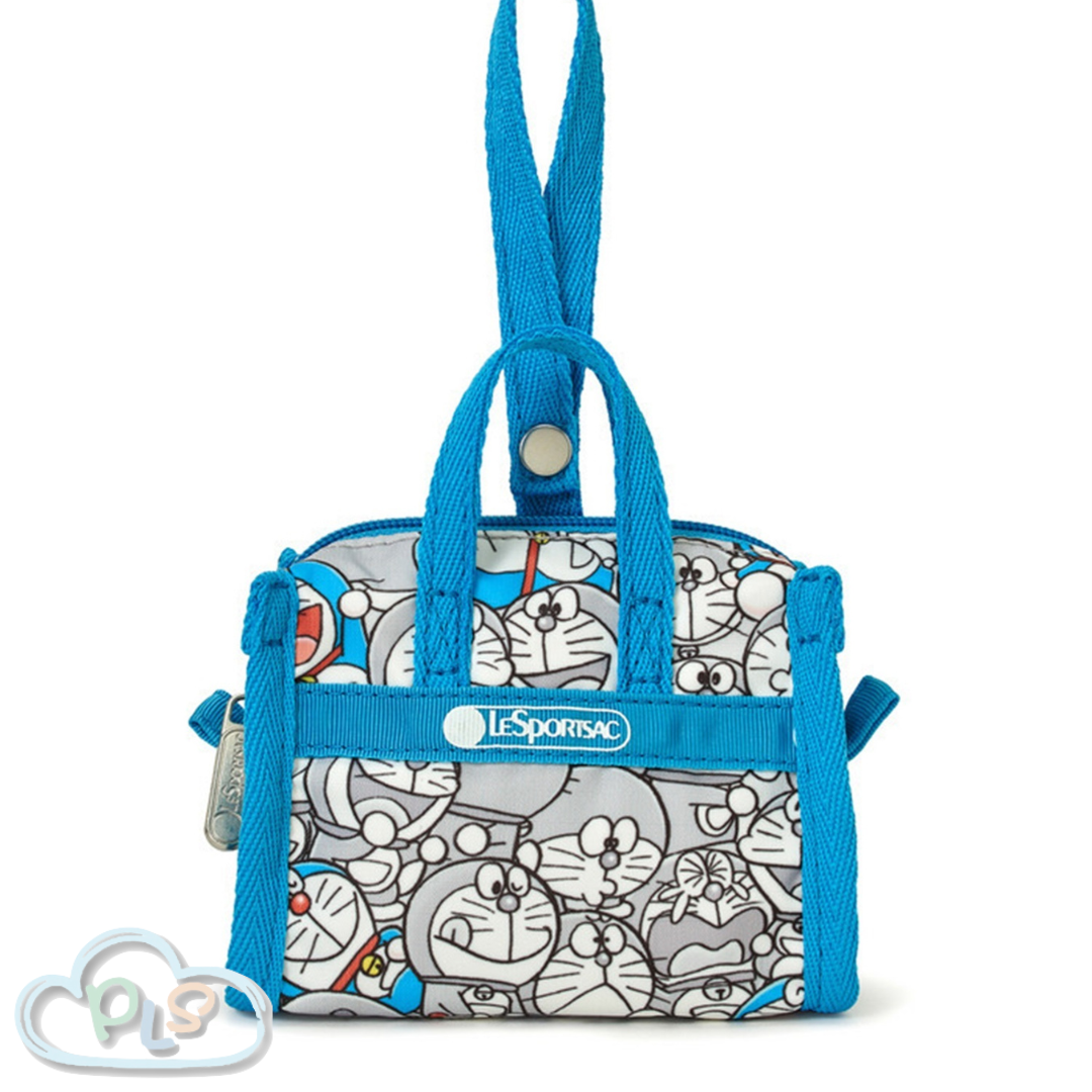 微型週末旅行包造型掛件 多啦A夢 LeSportsac 滿花 #12007-1