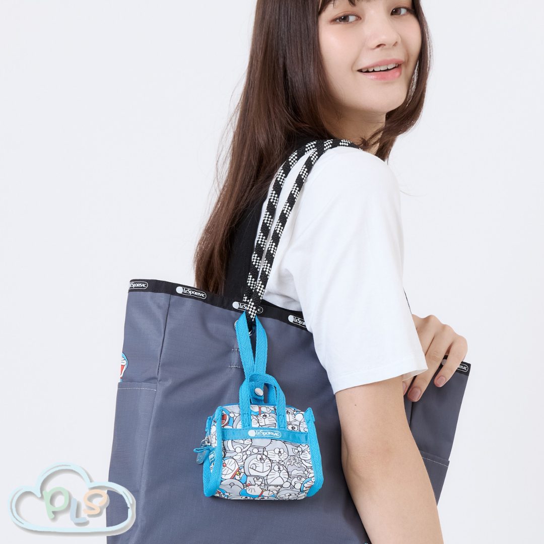 微型週末旅行包造型掛件 多啦A夢 LeSportsac 滿花 #12007-1