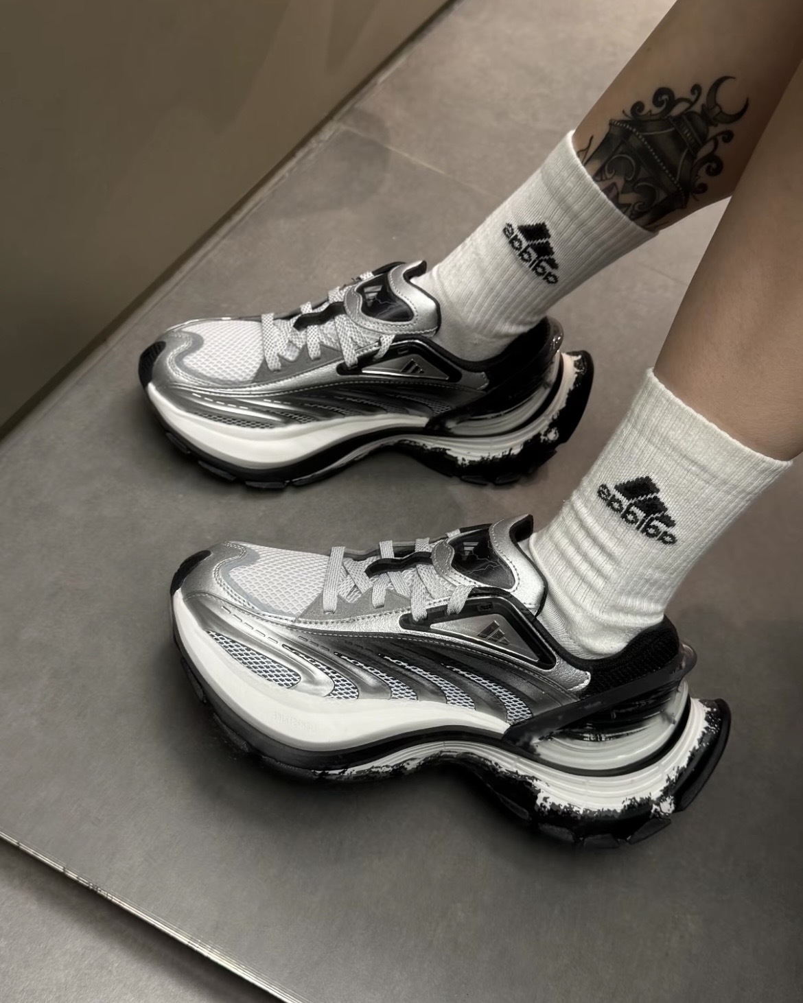 (預訂) Adidas XLG FOS - Black White Silver