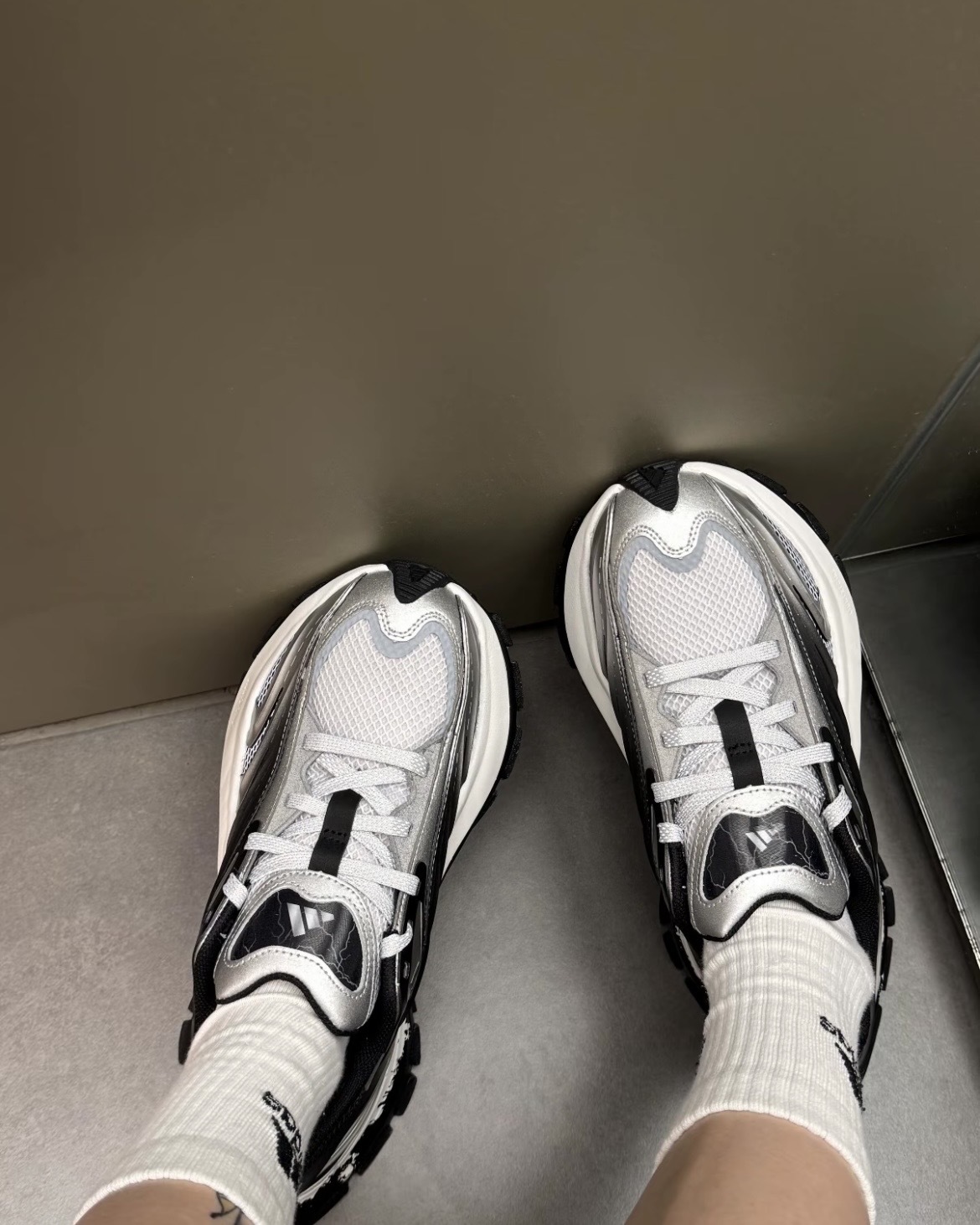 (預訂) Adidas XLG FOS - Black White Silver