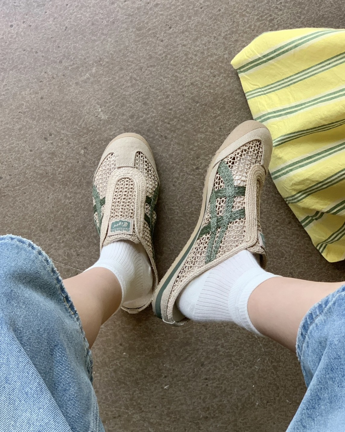 Onitsuka Tiger Mexico 66 Sabot 鬼塚虎 編織鞋 穆勒鞋 奶茶色