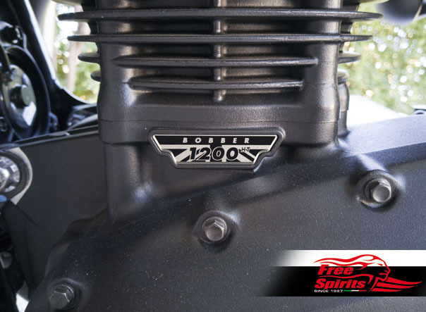 Free Spirits Triumph crankcase badge Bobber1200