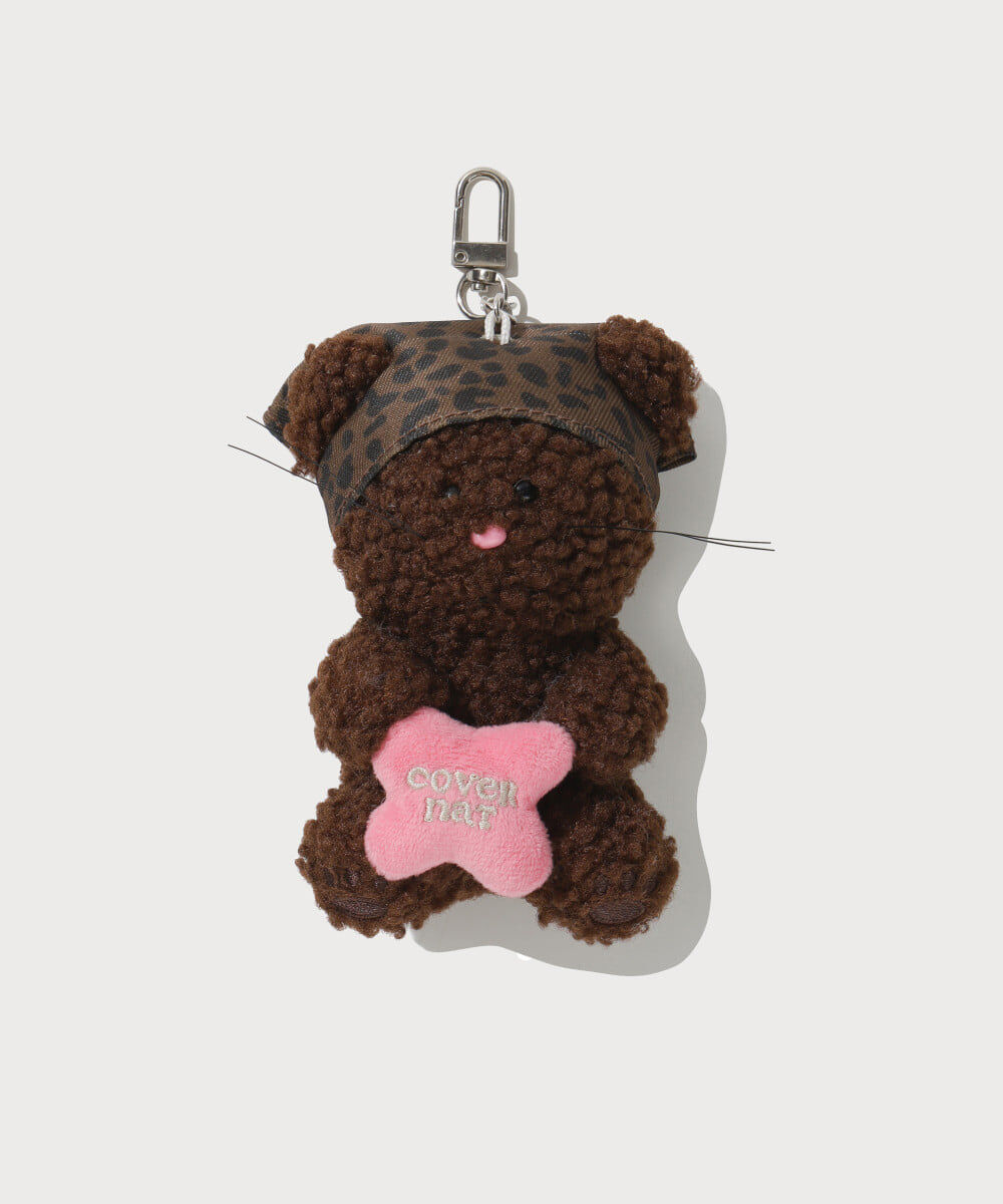 <韓國限時代購> COVERNAT CLOVER BEAR KEYCHAIN