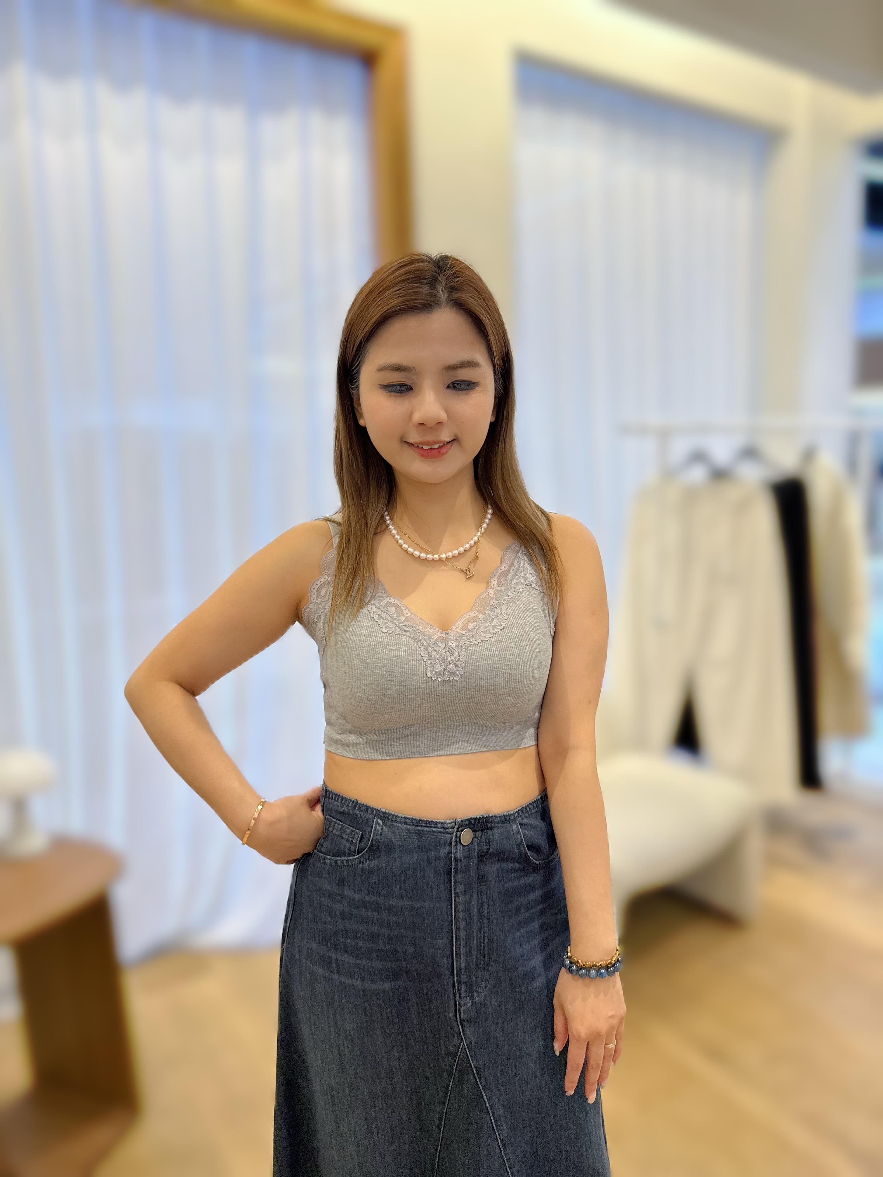 【限量】AQ10   莫代爾BRA TOP 胸34-42 長13   連帶 $339