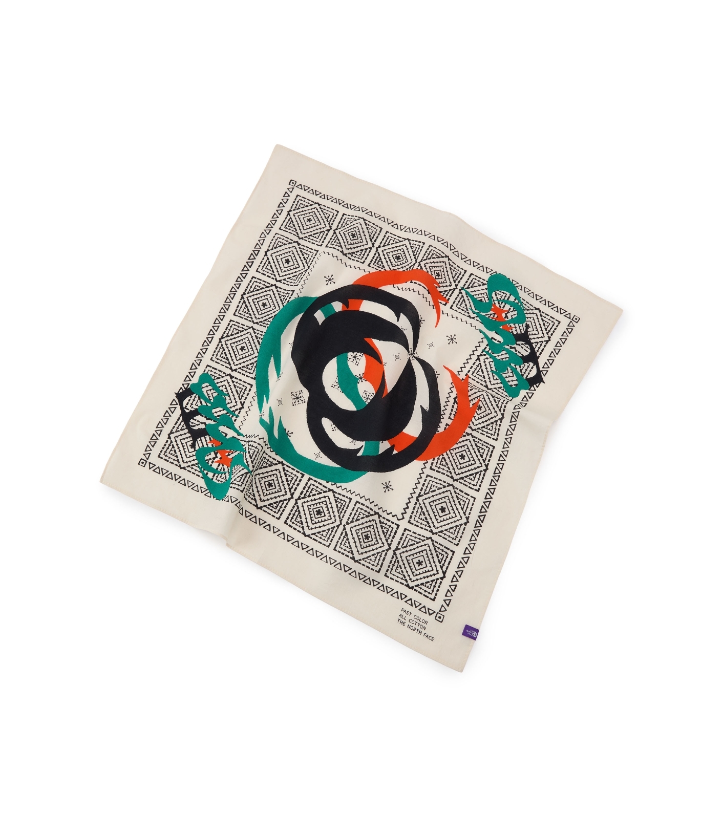 預購┃TNF 紫標 FFFES Graphic Bandana 揪形蟲 印花 圖騰 絲巾 方巾 日本製