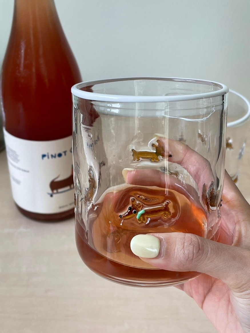 【 泰國連線 】bonbon 可愛臘腸狗玻璃杯