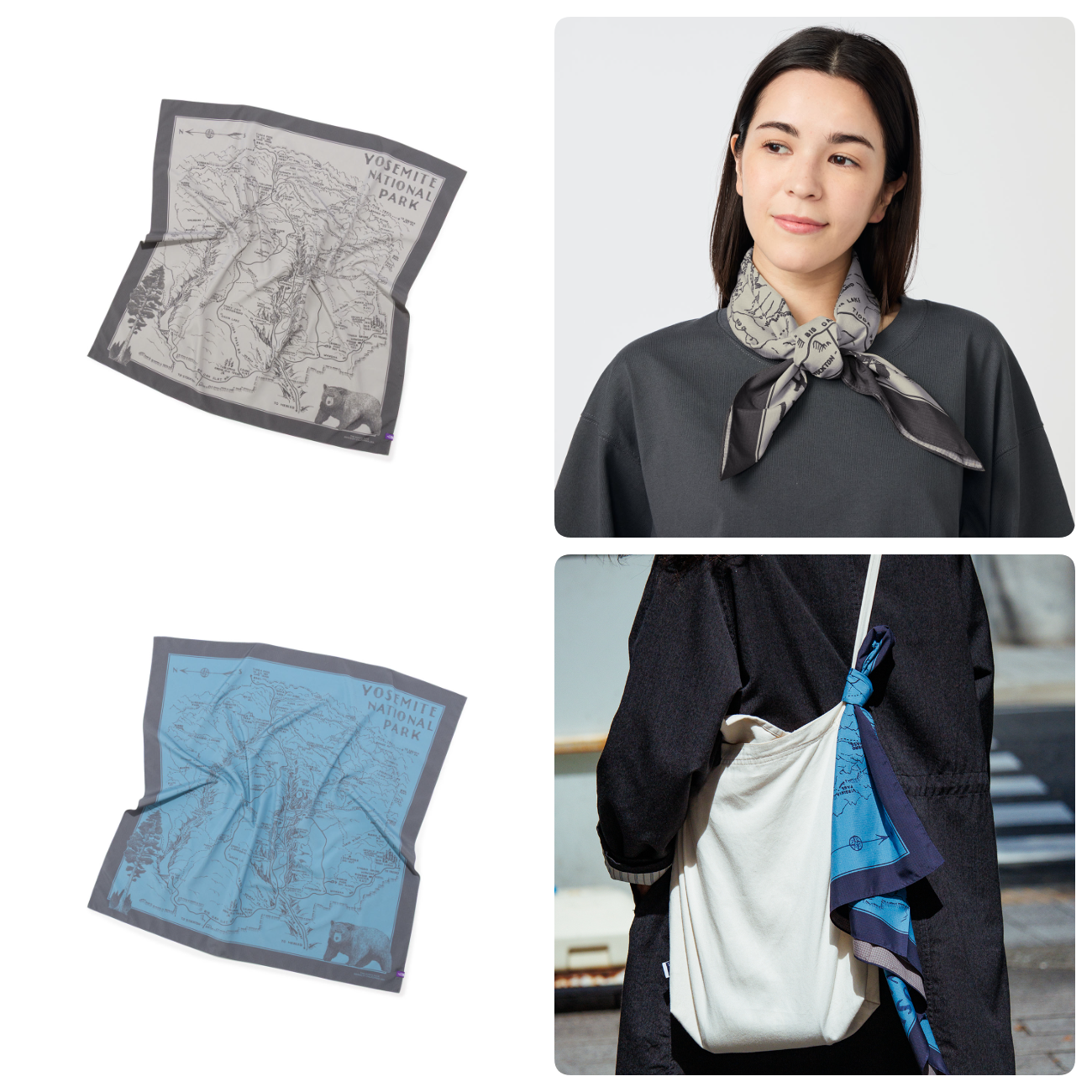 預購┃TNF 紫標 Mountain Field Scarf 優勝美地 地圖 絲巾 頭巾 日本製