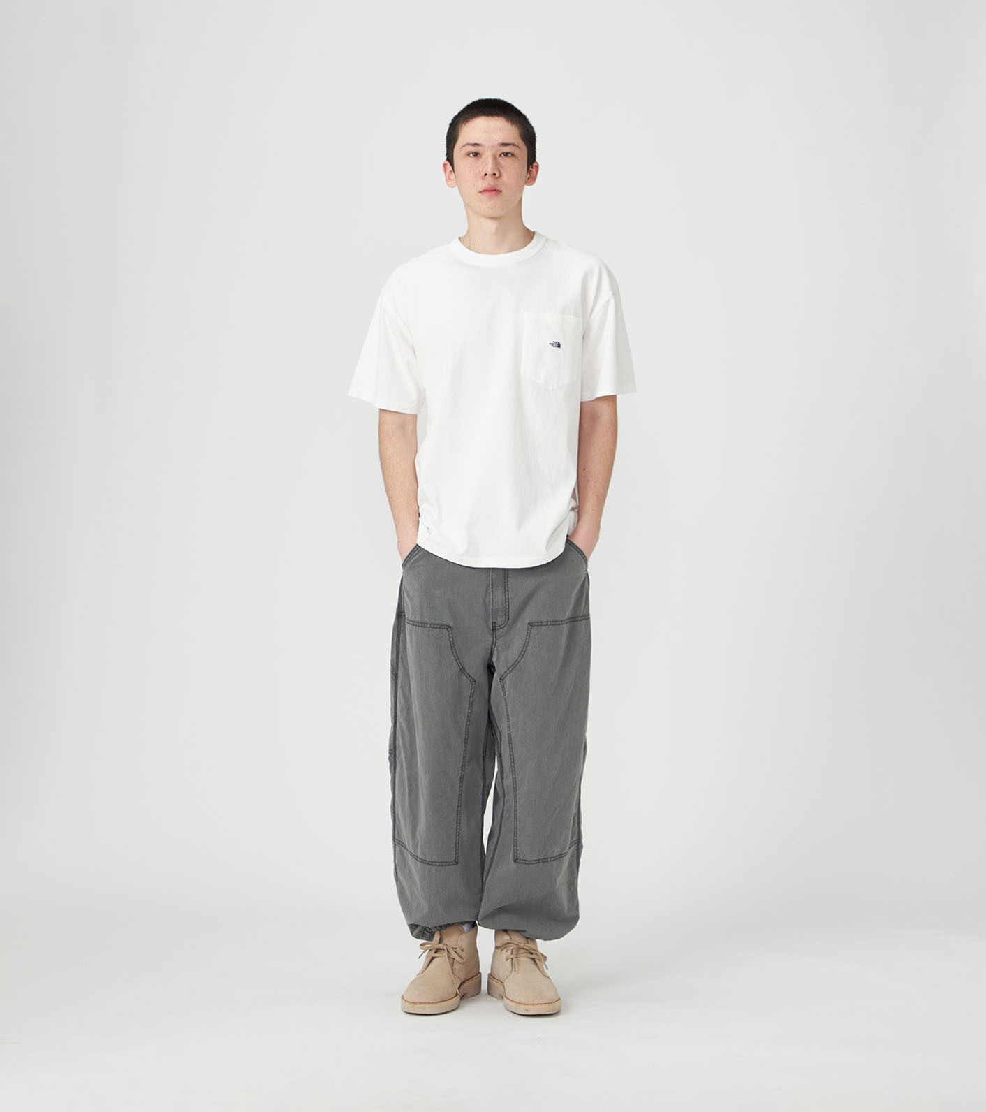 預購┃日本 TNF 紫標 Cotton Nylon Weather Double Knee Pants 機能 戶外 長褲