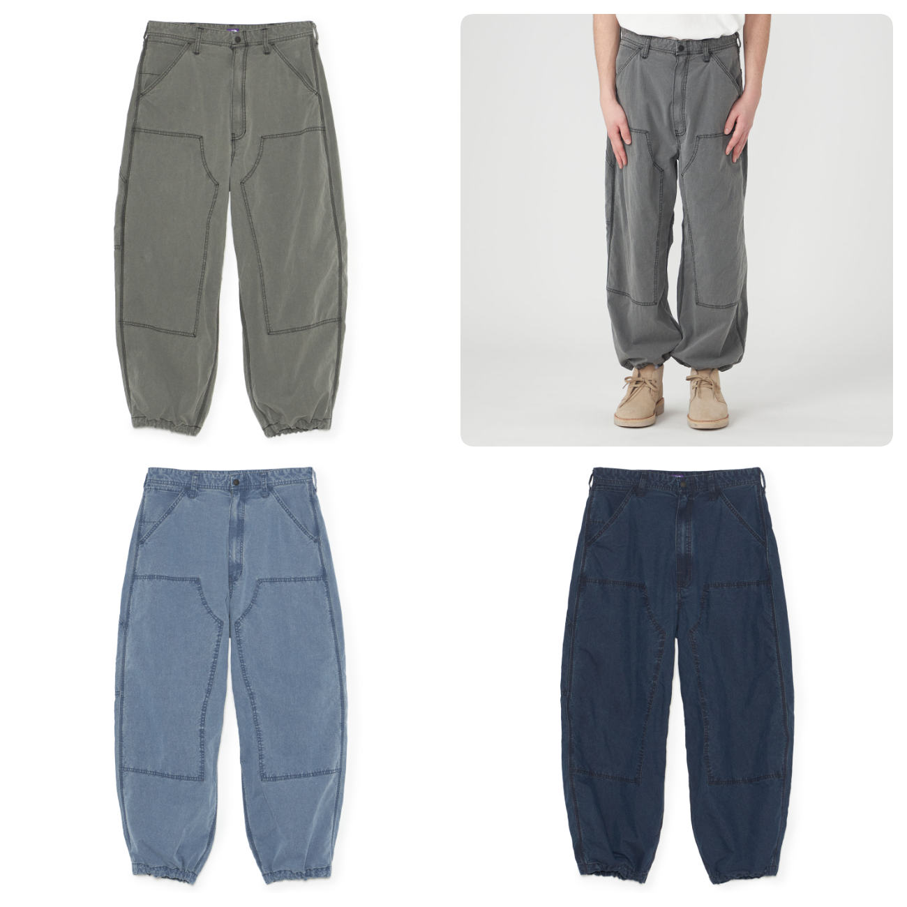 預購┃日本 TNF 紫標 Cotton Nylon Weather Double Knee Pants 機能 戶外 長褲