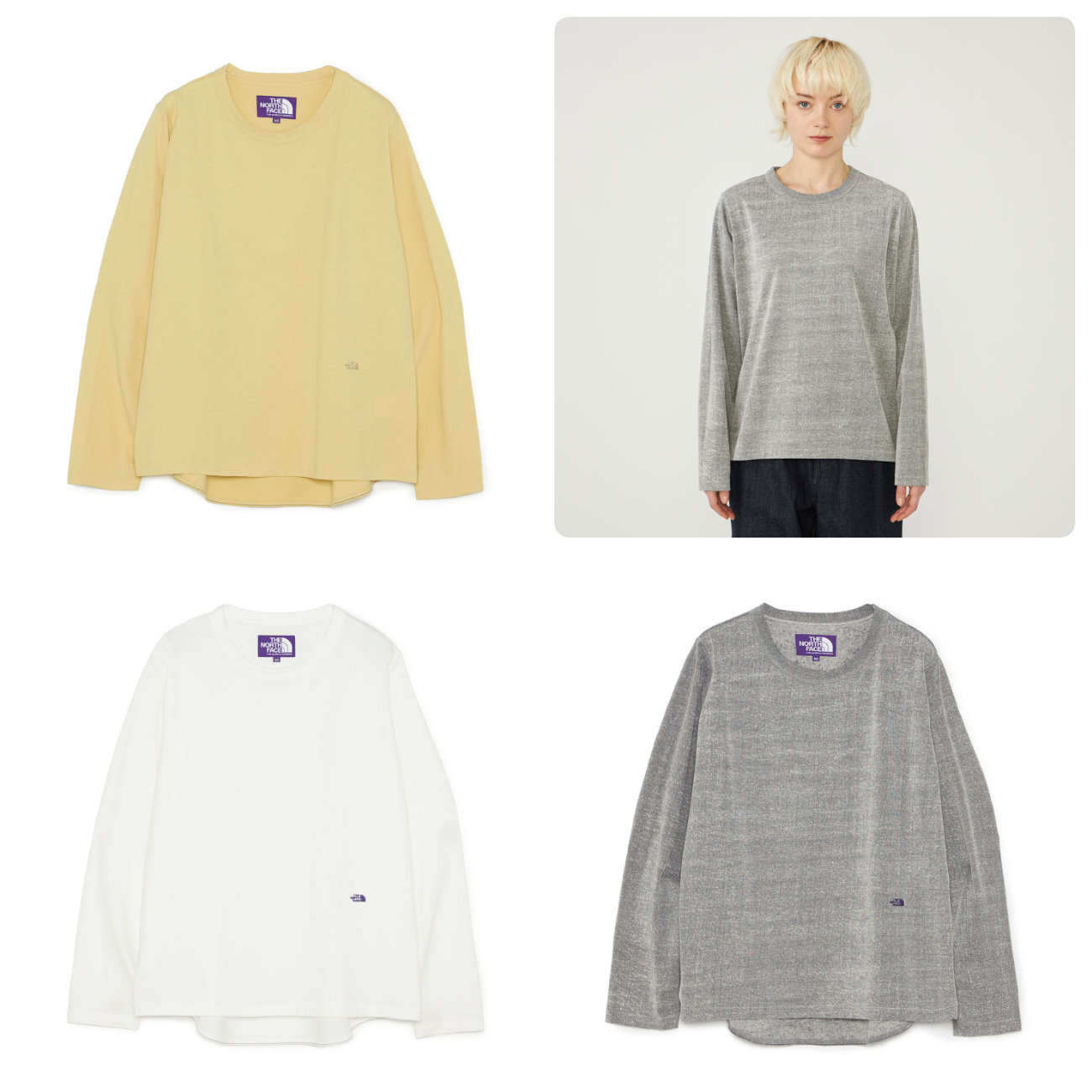 預購┃TNF 紫標 Mountain Field Long Sleeve Tee 美國棉 彈性 長T 女款
