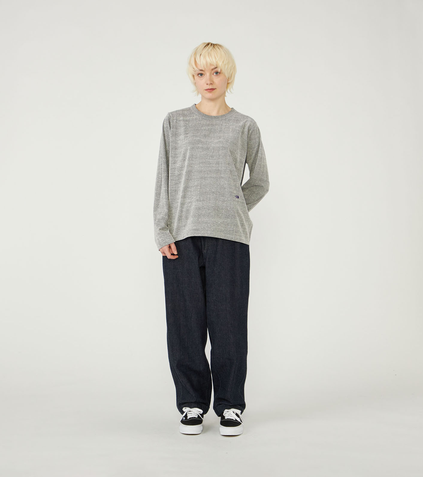 預購┃TNF 紫標 Mountain Field Long Sleeve Tee 美國棉 彈性 長T 女款