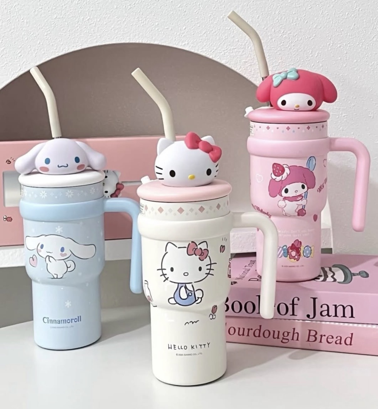 JP Sanrio 不鏽鋼保冷杯 付不鏽鋼飲管 700ml 4973 TK260803