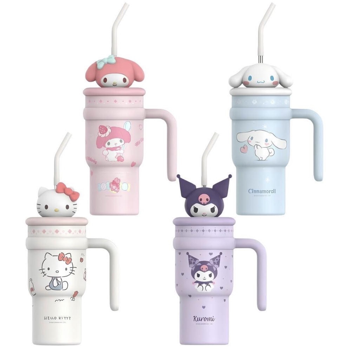 JP Sanrio 不鏽鋼保冷杯 付不鏽鋼飲管 700ml 4973 TK260803