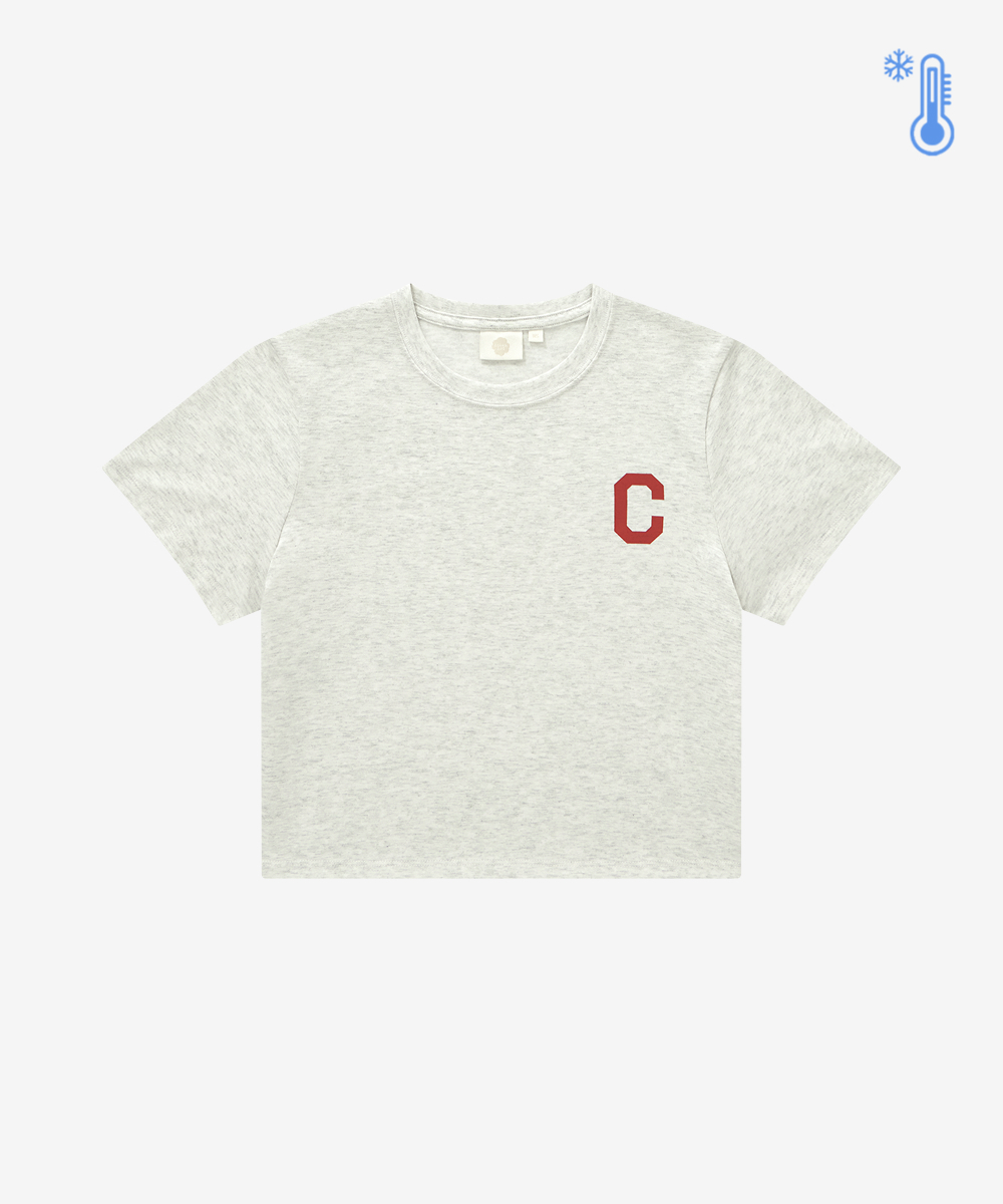 <韓國限時代購> COVERNAT WOMAN CROPPED COOL COTTON C-LOGO TEE