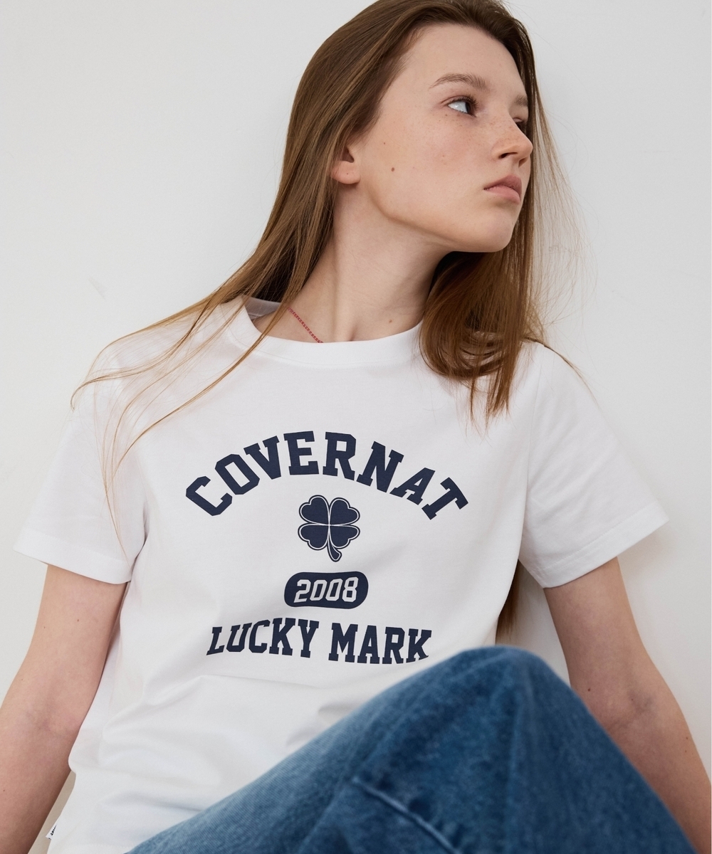 <韓國限時代購> COVERNAT WOMAN CLOVER GRAPHIC TEE