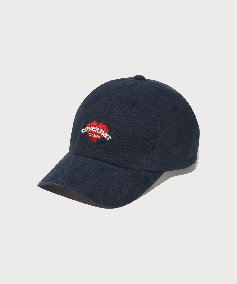 <韓國限時代購> COVERNAT STANDARD FIT CLOVERHEART COOPER LOGO HEART BASIC BALL CAP