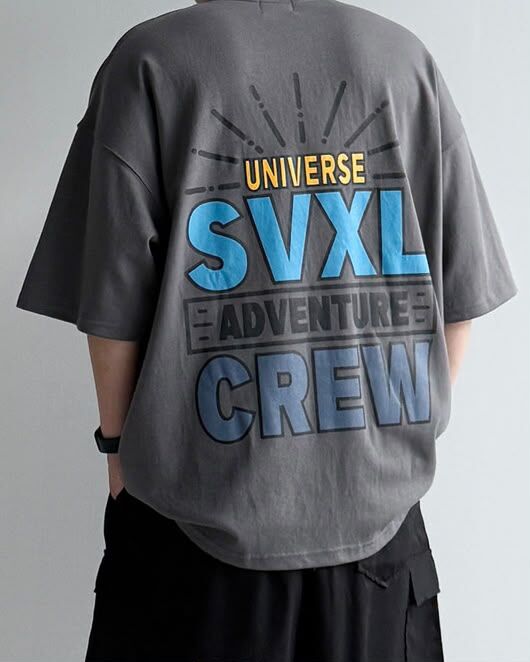 OverSize英文字短袖Tee SVXL-054T
