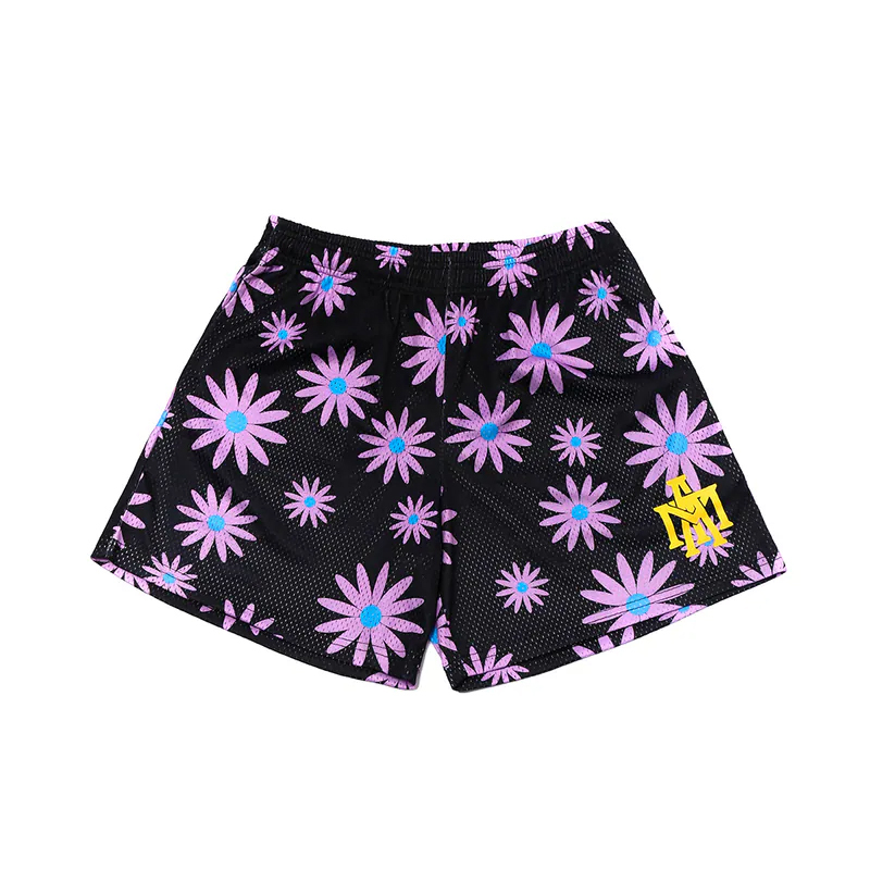 MTA AURORA MESH SHORTS 漸層 單層網布 雛菊 網布 短褲 黑紫 MTA-02 [台灣現貨]