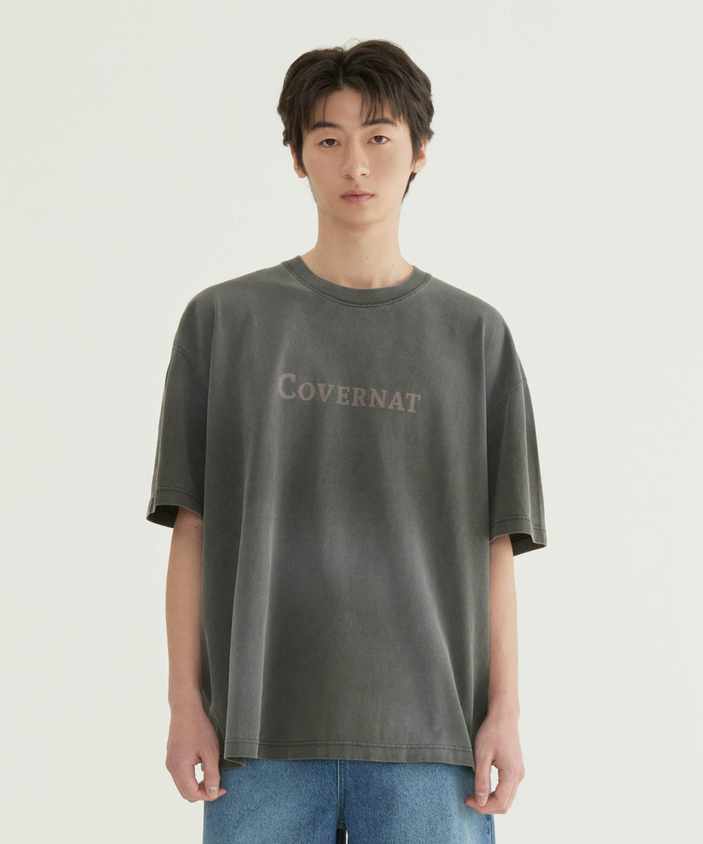 <韓國限時代購> COVERNAT CENTER LOGO PIGMENT TEE