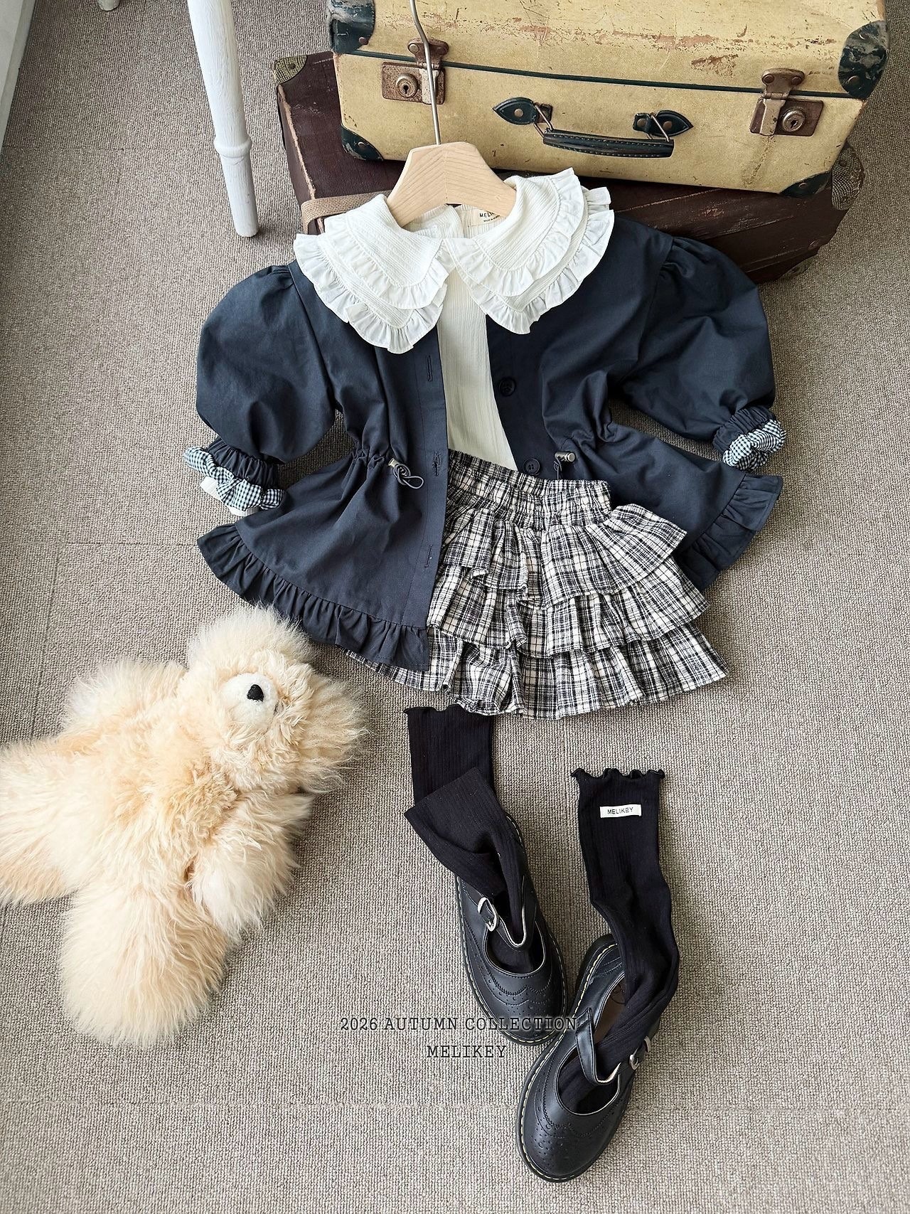 MELIKEY Momo Frill Trench Coat