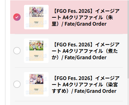 [代購][預訂] FGO Fes. 2026 カルデア学園祭 11th イメージアート FILE