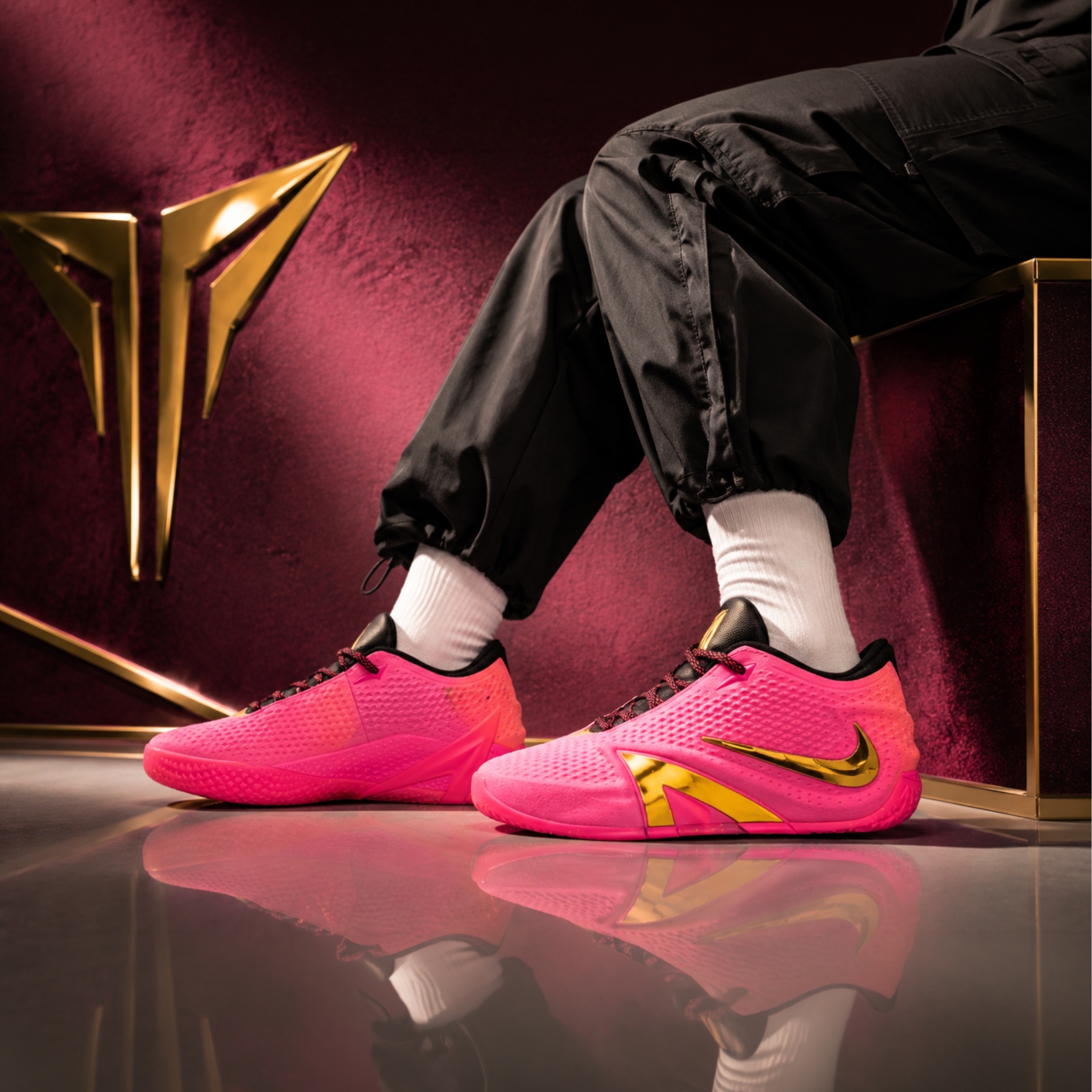NICEDAY 代購 Nike Ja Morant 4 Rise 粉 粉黑 金 實戰 籃球鞋 莫蘭特 四代 IX5151-600