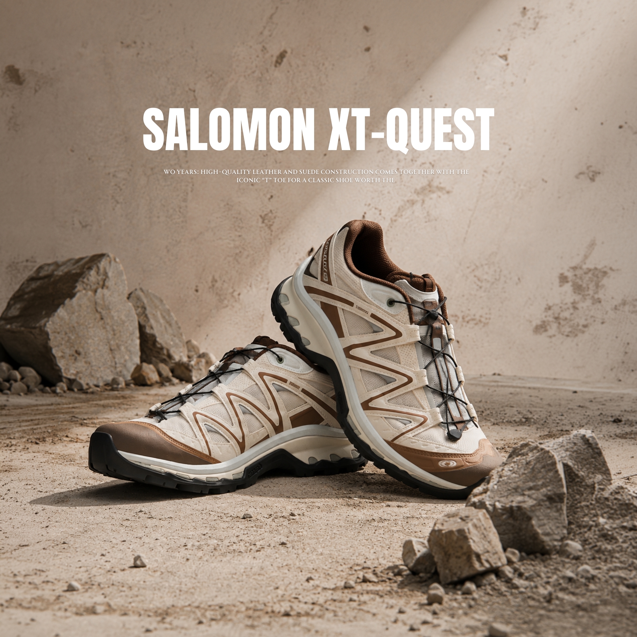 NICEDAY 代購 Salomon XT-Quest 米色 棕色 摩卡 咖啡 米白 機能 工裝 L45484600