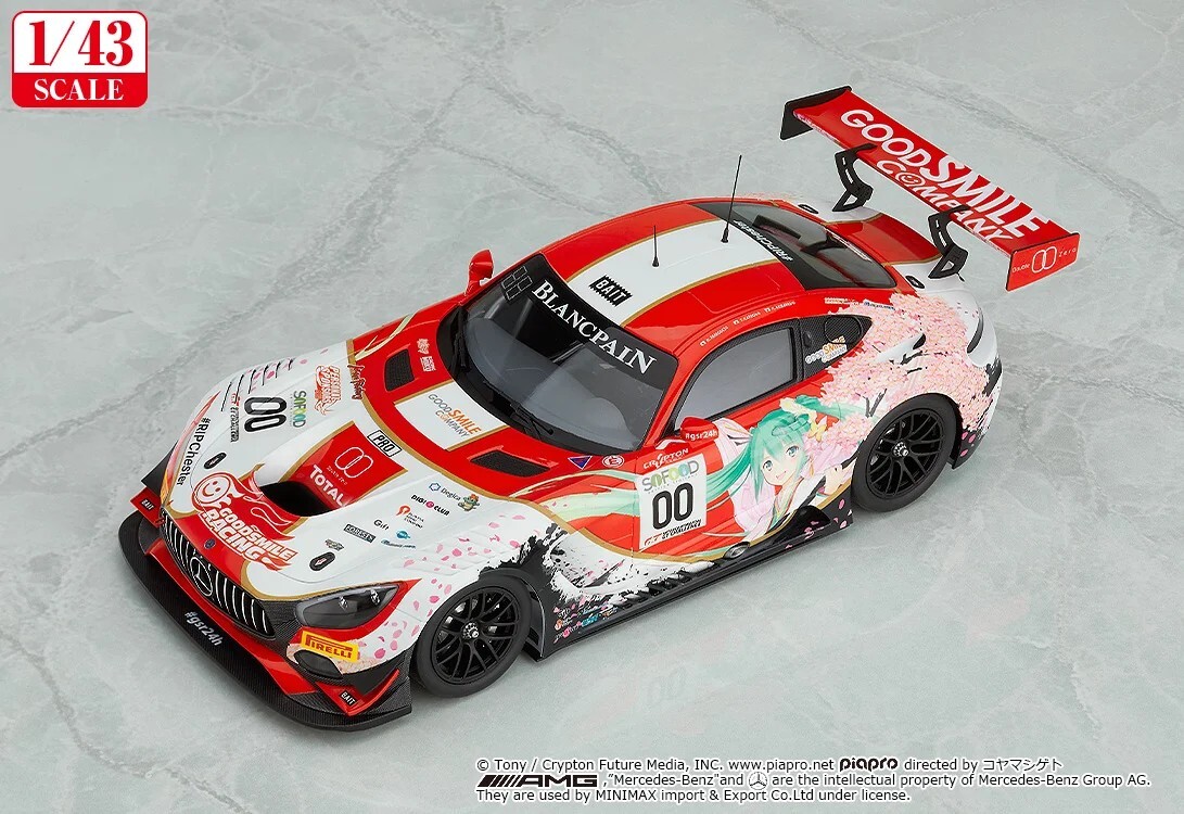 【Reissue】1/43 Good Smile Hatsune Miku AMG: 2017 SPA24H Ver.