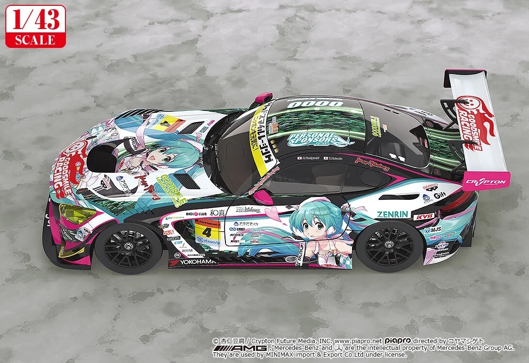 【Reissue】1/43rd Scale Good Smile Hatsune Miku AMG: 2019 Ver.