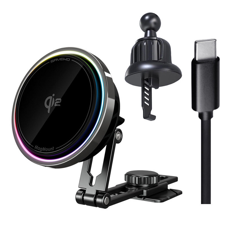 【SAVEWO 救世】MagMount PRO Qi2 半導體製冷磁吸車充 (標準版)
