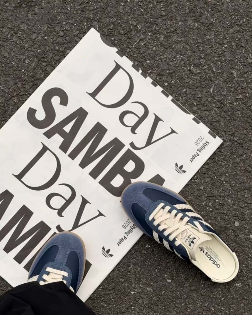 (預訂) Adidas SAMBA MULE - Navy
