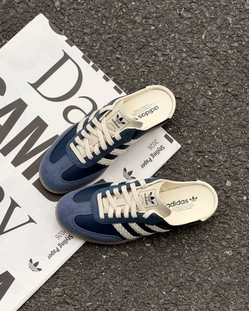 (預訂) Adidas SAMBA MULE - Navy