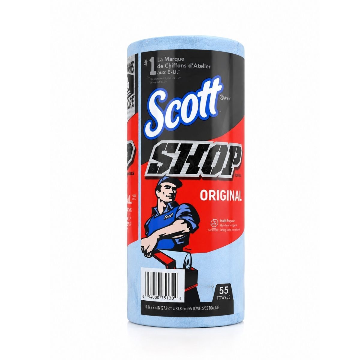 Scott強力吸油吸水萬用抹布55張/單捲｜工業擦拭紙 吸油抹布 擦拭布 可重複使用 清潔抹布 好市多【輕鬆購五金百貨】