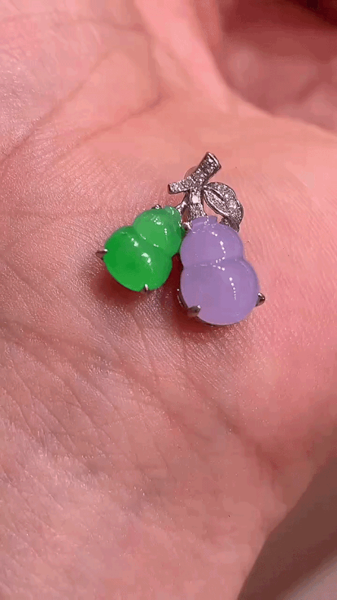 722333 翡翠雙彩葫蘆