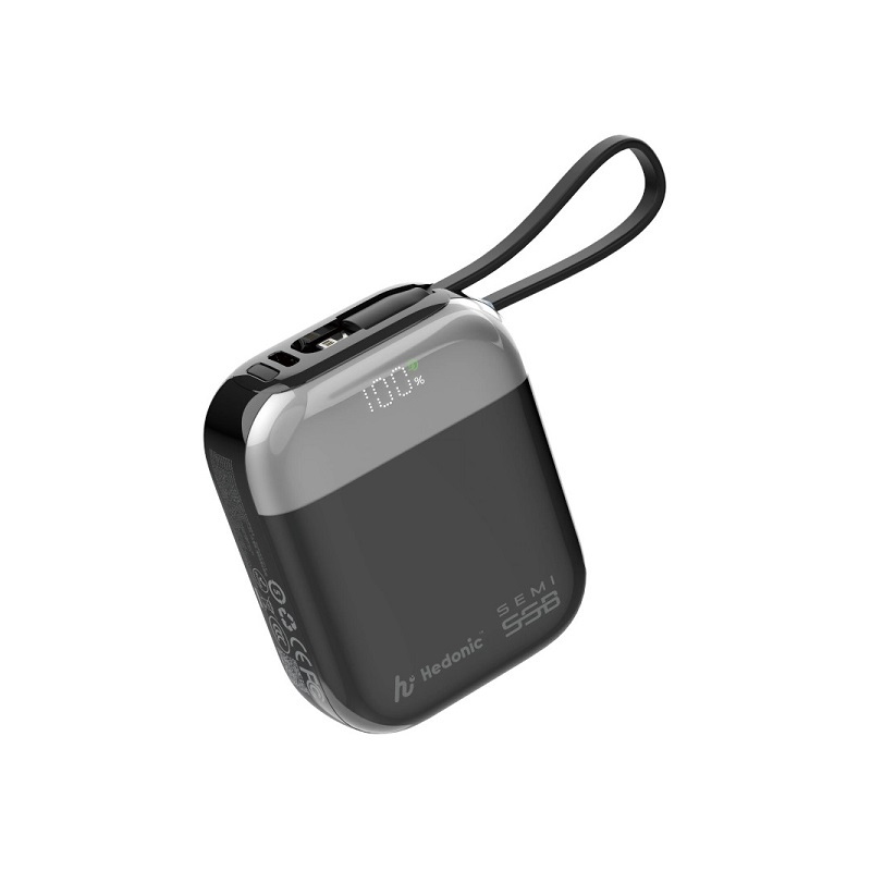 Hedonic 半固態電池 10000mah 20W (Lightning & USB-C) 移動電源 (CCC + QR Code)