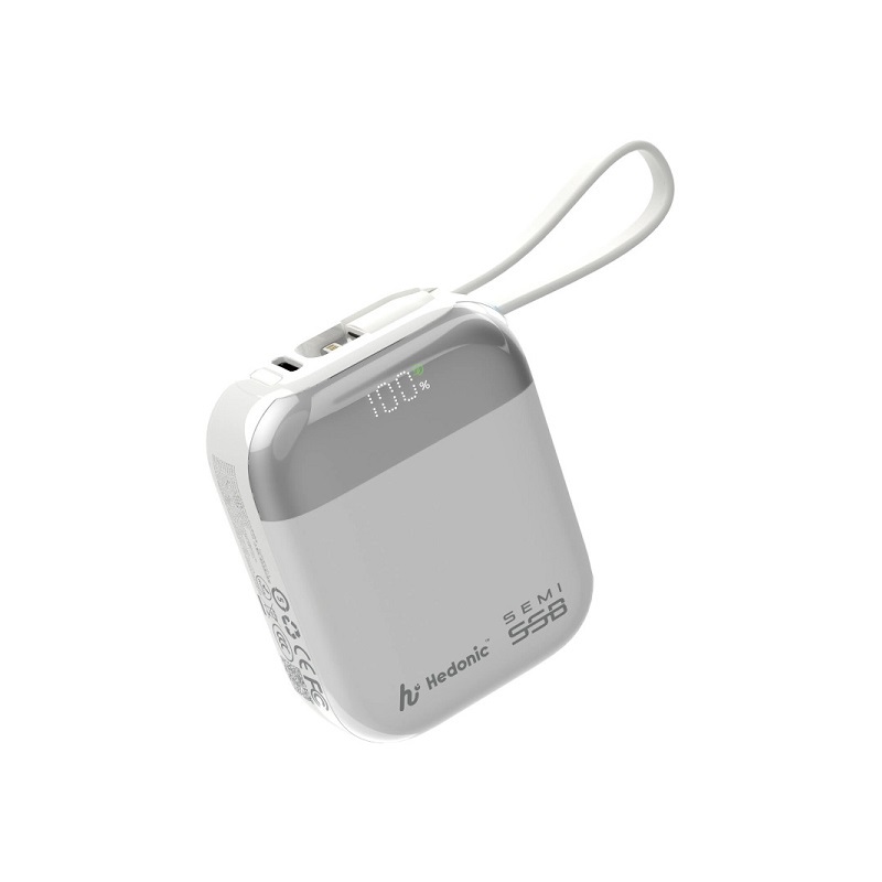 Hedonic 半固態電池 10000mah 20W (Lightning & USB-C) 移動電源 (CCC + QR Code)